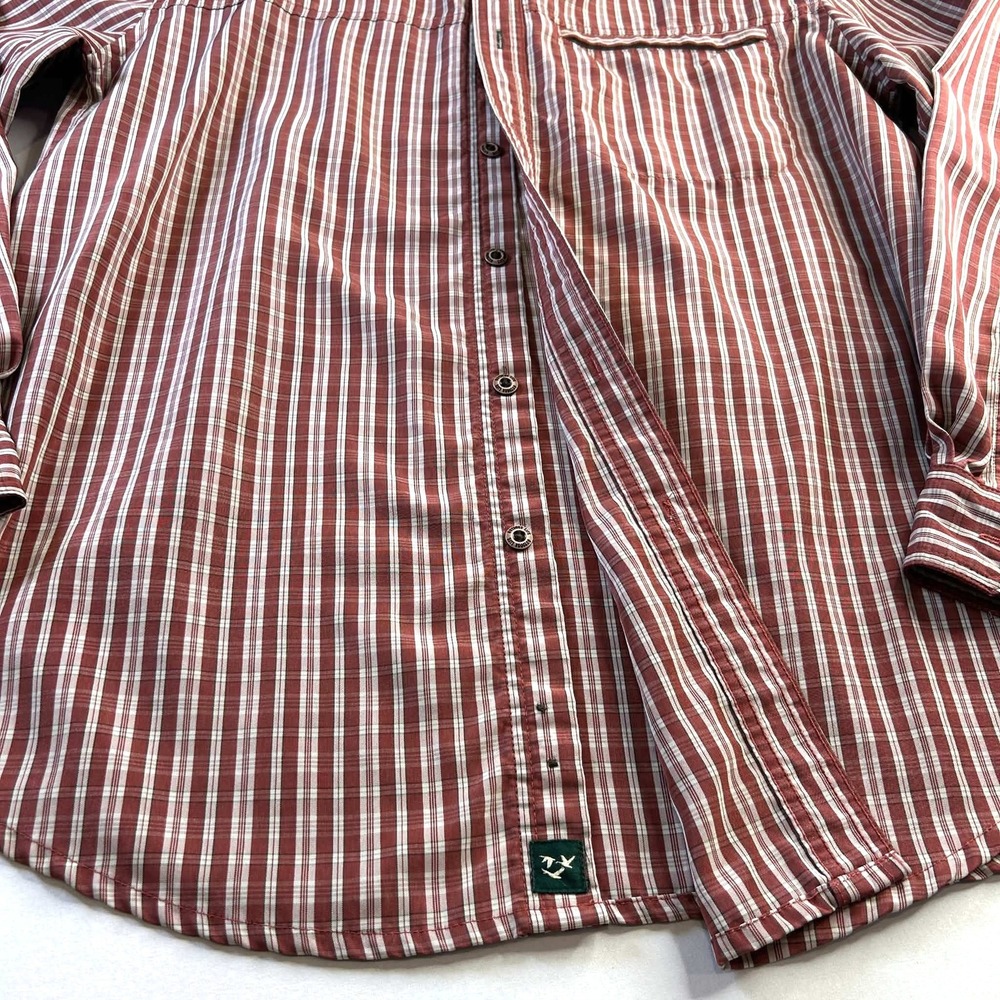 Outdoor Life Mens Large Clay Plaid Long Sleeve Mesh Lined Hiking Shirt - Picture 8 of 10